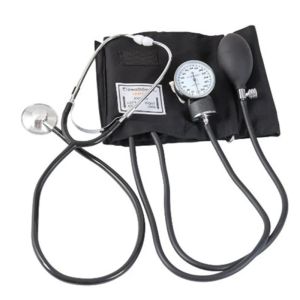 Manual Arm Blood Pressure Monitor Stethoscope Aneroid Tensiometer Meter Gauge Baumanometer Meter Kit Doctor Tonometer