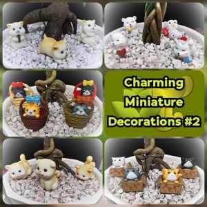 Charming Miniature Deco #2 – Perfect for Fairy Gardens Terrariums Craft Projects and Home Accents