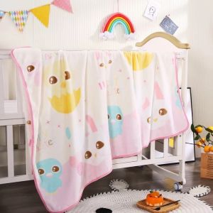 Summer Thin Coral Fleece Newborn Infant Baby's Blanket Small Blanket Child Kid Kindergarten Nap Blanket Baby Blanket