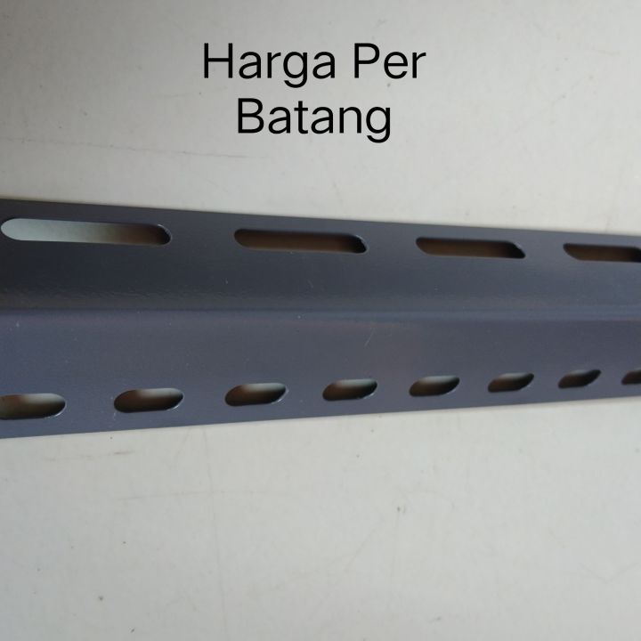 Besi Siku Lubang Bahan Rak Ukuran 3.6x3.6x1mm panjang 15cm/40cm ...