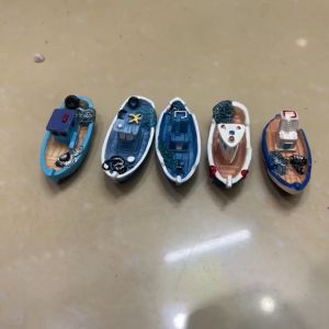 Phụ kiện tiểu cảnh chiếc thuyền trang trí terrarium sen đá xương rồng cây bonsai