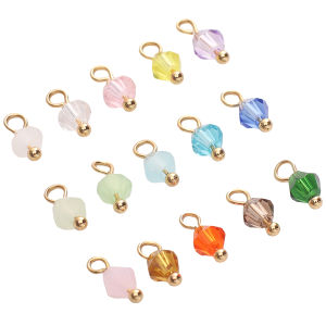 5pcs 4mm Colorful Irregular Glass Beads Charms Loose Beads for Bracelet Necklace Earring DIY Jewelry Making Craft Accessories