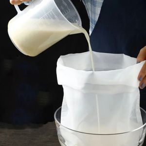 Hot sale Soymilk Filter Bag Nut Milk Tea Coffee Yogurt Residue Filter Kitchen Food Reusable Nylon Filter Bag Filter