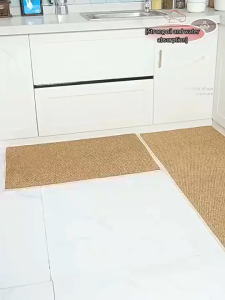 仿剑麻厨房地垫 Kitchen Floor Mat Water Absorbent Oil Resistant Non Slip Wearproof Easy Clean Tikar Lantai Karpet Dapur Rug