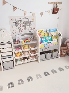 Playpark Kids Toy Organizer Tree House Storage Rack Shelf Bookshelf for Playroom Baby Toys and Books