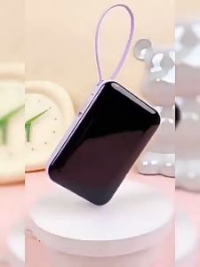 mini Power Bank with 50000 mAhBattery Capacity Multi Cable Fast Charging and Digital LED Display for iPhone xiaomi huawei oppo huawei