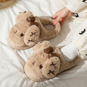 Dép Bông Hoạt Hình Dễ Thương Cho Bé Gái Dép Cotton Ấm Áp Chống Trượt Trong Nhà Cho Mùa Đông Dép Cotton Cho Nữ Dép Bông Cho Bé Gái