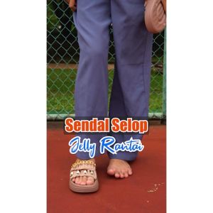 BL-2215 Sandal Selop Jelly Rantai Wanita Import PCU