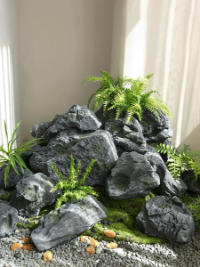 Simplicity Style Imitation Moss Stone Ornament