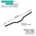 (( 25.4 x 700 MM )) Setang Sepeda Handlebar Stang Risebar Rise Bar Rise 60mm 6cm Sepeda MTB Gunung Federal Seli Lipat Ukuran Standar 25.4mm Steel. 