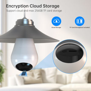 Jooan 1080P Wifi cctv กล้องวงจรปิด IP กล้องหลอดไฟหลอดไฟ PTZ 360 องศา Home Security ไร้สาย Panoramic Home Security กล้องวงจรปิด Fisheye Two Way Audio Baby Monitor AutoTracking