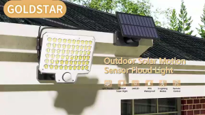 Goldstar solar light outdoor waterproof 80000W Durable Sensor Solar Street Light With Remote