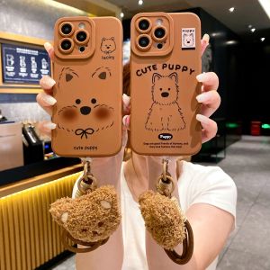 Brown Scottish Terrier Dog Phone Case Cute Cartoon Couple Style Samsung S25 S24 A06 A15 A55 Xcover7 Soft TPU Protective Cover