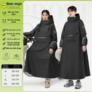 QUANYAN | Áo Mưa Toàn Thân Điện Động Lớn Bền Chống Nước
