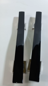 gagang tarikan handle pegangan pintu rumah minimalis panjang 33cm dan 45cm model sluncur full hitam untuk pintu depan dan kamar set body kunci