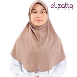 Elzatta Hijab Kerudung Jilbab Bergo Instan Bahan Crinkle Polos Banyak Warna Olina Crinkle