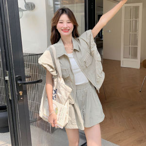 Bộ Đồ Hai Mảnh Chống Nắng Quần Short Công Sở Mùa Hè Cho Nữ Bộ Đồ Hai Mảnh Cao Cấp Thời Trang Chống Nắng Cỡ Nhỏ