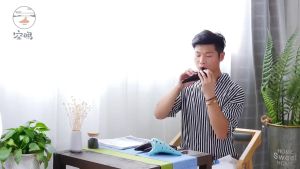 Sáo ocarina 12 lỗ tạng kèm tay đỡ và phụ kiện