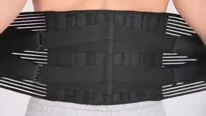 Adjustable Lumbar Support Belt With 6 Stays Elastic Breathable Lower Back Brace For Work Sport