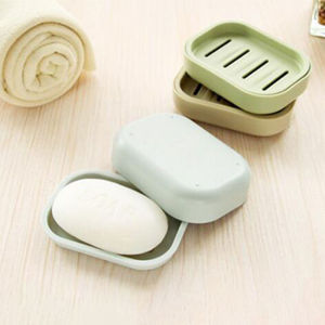 【Hot Sale】Double Layer Soap Box Bathroom Pull-on Dustproof Soap Box With Lid Creative Travel Easy To Carry Drain Soap Box