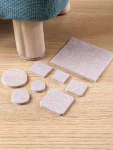 Jujiajia Felt Chair Mute Foot Pad round and Square Furniture Abrasion Resistant Protective Pad Non Slip Tables and Chairs Leg Pad