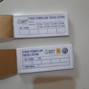 Buku Nota Struk Pembelian Token Listrik