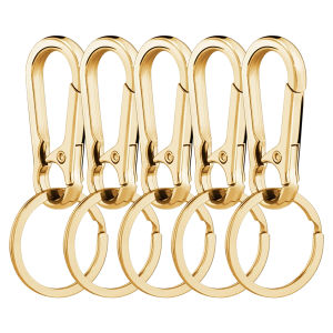 5/10/20Pcs Carabiner Clip Keychain Metal Keyring Key Holder Clips Hook Key Ring for Car Keys Finder Organizer