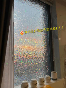 Retro Window Stickers Transparent Frosted Glass Privacy Protection Decals Light Filtering Home Decor PET Material Medium Size