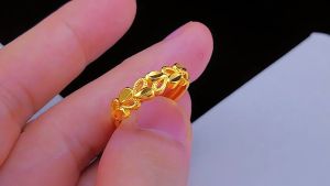 ทองเคแท้24k แท้ 12 วันการหัวใจ แหวนทอง 1 สลี้ สินคเก็บเงินปลายทางไม่ต้องผ่าตัด