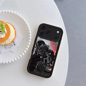 Star Wars | Ốp Điện Thoại S-Star Wars M-Mandalorian Vader Dành Cho iPhone 17 Pro Max Plus Mini Vỏ Mềm Màu Đen Bảo Vệ Cho 11 12 13 14 15 16