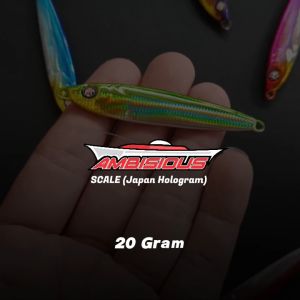 Microjig 20 Gram Mongkalo Ambisious Hologram Sisik Metaljig Mikro Jig 20g Murah Killer Jigging 20gr