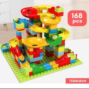 Set Balok Susun Edukatif Marble Run - Mainan Anak Kreatif untuk Belajar dan Bermain