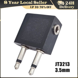 3.5mm Gold Plated Travel Jack Plug Splitter Adapter 3.5mm To 2x3.5 Mm Airline Headphone Mono Audio Converter