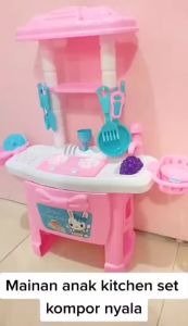Mainan Masak Masakan SET Kitchen Lengkap FK 109 | SET Kitchen Luxury Ada Suara Dan Lampu Di Bagian Kompor | Mainan Anak Perempuan Terbaru Dan Bagus Barang Murah Meriah | Masak Masakan Jumbo Kompor Nyala