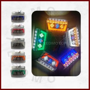 24V Model Trapesium Lampu LED Bak Samping Running - Truk Fuso Tronton dan Bus Universal