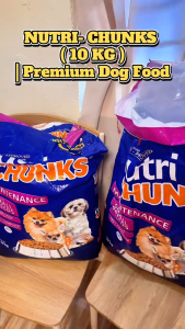 10kg Nutrichunks All Breeds Dog Dogs Dry Food Nutri Chunks Pet Meal All Stages Adult Puppy