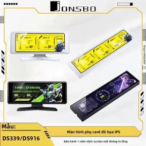 JONSBO DS339/DS916 DIY Card Đồ Họa Màn Hình Phụ Màn Hình IPS Đen/Trắng Cho Máy Tính Video GPU RAM Công Cụ Hiển Thị Dữ Liệu