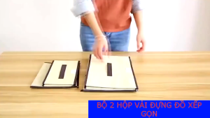 Set 2 thùng vải đựng đồ đựng quần áo gấp gọn có nắp đậy G01 dễ dàng sử dụng tiện lợi nhỏ gọn