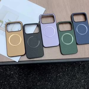 szhaiyu | For Xiaomi 17T 15T Pro Phone Case for Magsafe Magnetic Luxury Leather Cover for Mi 17T 15T Wireless Charging Shockproof Bumper