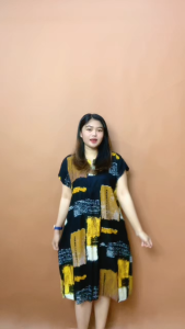 Daster Dress Selutut Rayon LD120cm Busui Resleting Depan dress pendek santai