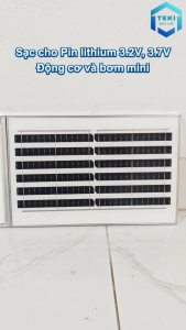 TẤM PIN NĂNG LƯỢNG MẶT TRỜI MONO 6V 8W 35x23cm - TEKI