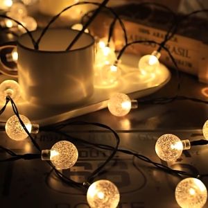 ไฟประดับ ไฟตกแต่ง ไฟปีใหม่ ไฟคริสต์มาส ไฟเทศกาล ไฟกลางแจ้งกันน้ำ ไฟโซล่า ไฟตกแต่งห้อง 100LED12 ม ไฟคริสต์มาสต์