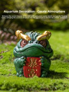 JISU | Prosperity Toad Decorative Sculpture Mini Aquarium Landscape