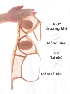 SHIYE | Áo ngực ren gợi cảm Poet Leaf Cup thỏ tai siêu mỏng mùa hè cho nữ ngực lớn tạo hiệu ứng ngực nhỏ Áo ngực lưới thoáng khí