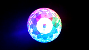 3W RGB ROTATING DISCO LED BULB E27