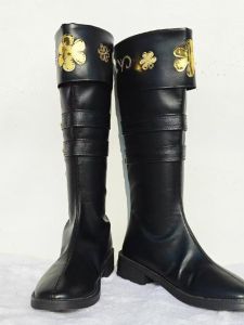 Giày Bốt Dài Màu Đen Romeo Của Fifth Person Cosplay Có Đầu Tròn Và Đầu Tròn Phục Hồi Chân Cho Người Hâm Mộ Hoạt Hình