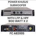 Power Amplifier Firstclass FC A8200S 2×900Watt Class AB. 