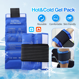 Ice Pack for Sports Wearable Ice Pack Cold Compress Hot Compress Reusable for Injury Pain Gel Pack Muscle Strain Sprain Rehabilitation
