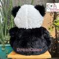 Boneka Teddy Bear Panda Duduk Jari Bambu Rumput Hitam Putih Import Premium Murah. 
