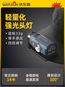 Warsun Childrens Headlamp LED Lightweight Waterproof Long-Lasting Battery Camping Outdoor Mountain Climbing Sea Excursion
